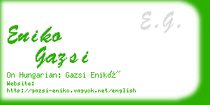 eniko gazsi business card